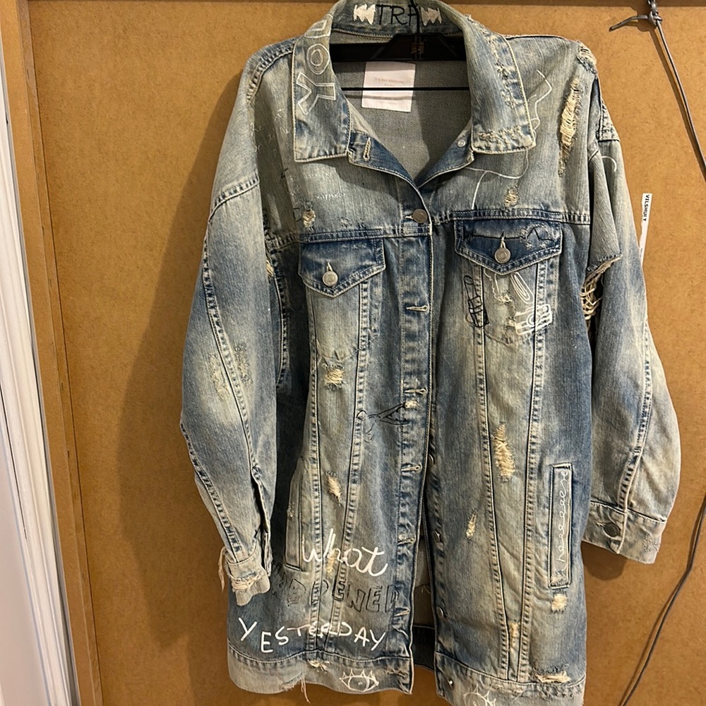 ZARA denim oversized jacket size M